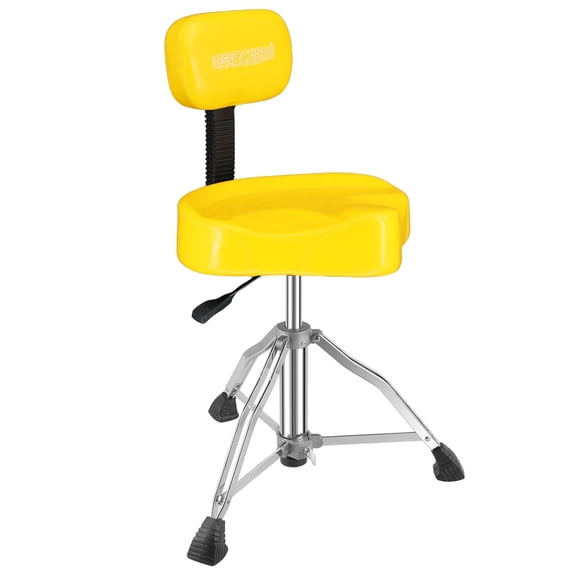 5 Core Drum Throne w Backrest 4" Padded Stool Adjustable 24.5" Drummer Chair w 441Lb Capacity