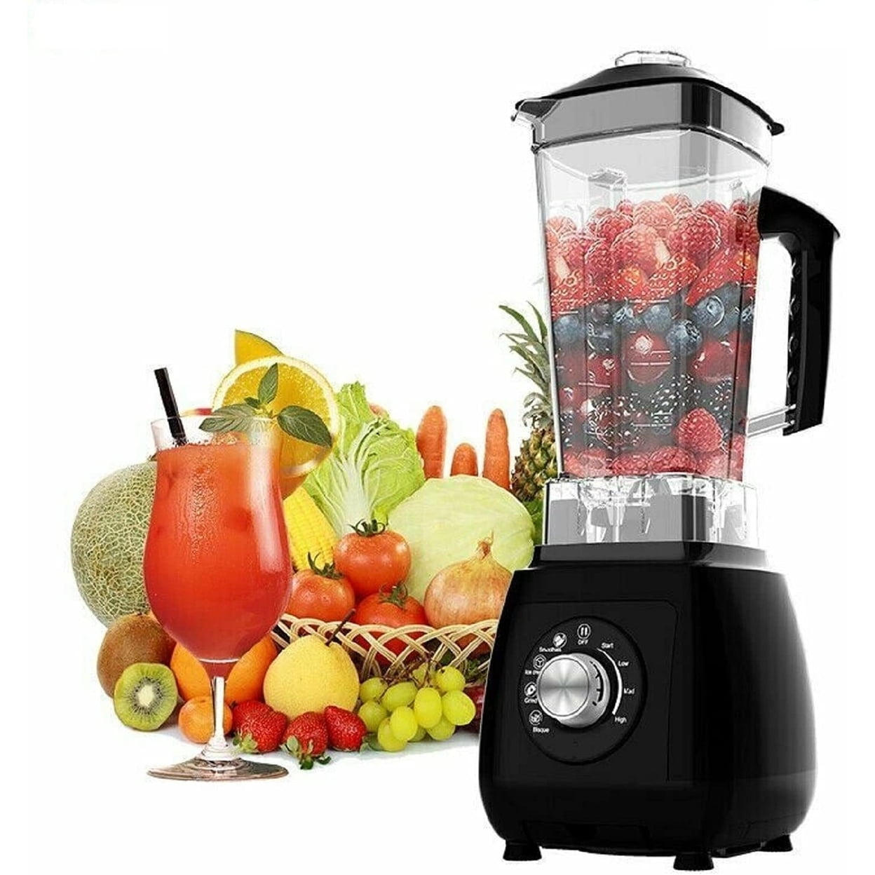 Black 64-oz Single Serve Variable Speed Countertop Blender