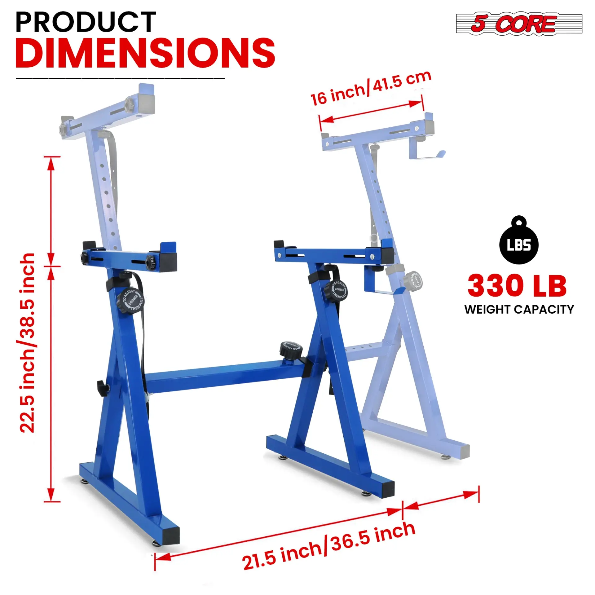 Adjustable Z-Style Keyboard Stand Riser – Heavy Duty Portable Music Stand for 54-88 Key Pianos, Synthesizers & DJ Gear