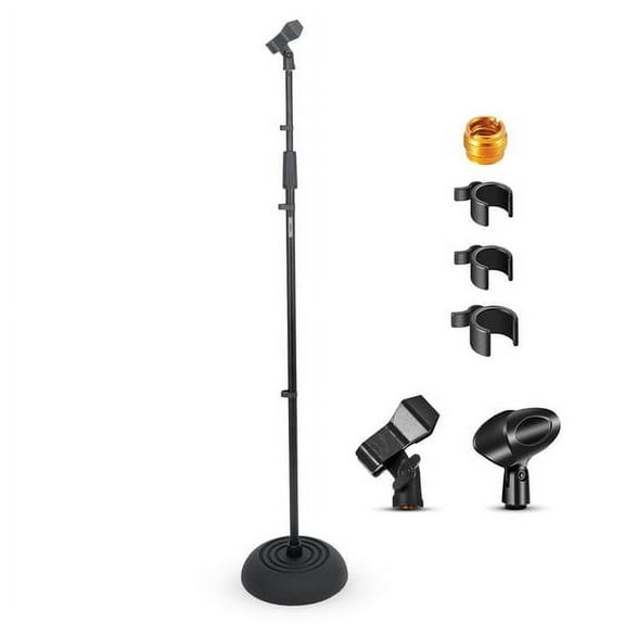 5Core Mic Stand Floor Heavy Duty Height Adjustable Pedestal Para Microfono for Singing On Stage Studio