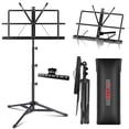 thumbnail image 1 of Music Stand Adjustable Desktop Book Stands Portable Sheet Holder All Metal Foldable Bookstand, 1 of 10