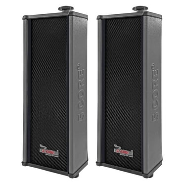5Core Outdoor Speakers Stereo In Wall 100W Peak Passive Patio Home Wired Waterproof Audio System