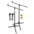 thumbnail image 1 of 5Core Tripod Mic Stand 2Pcs Adjustable Holder Floor Microphone Boom Arm, 1 of 4