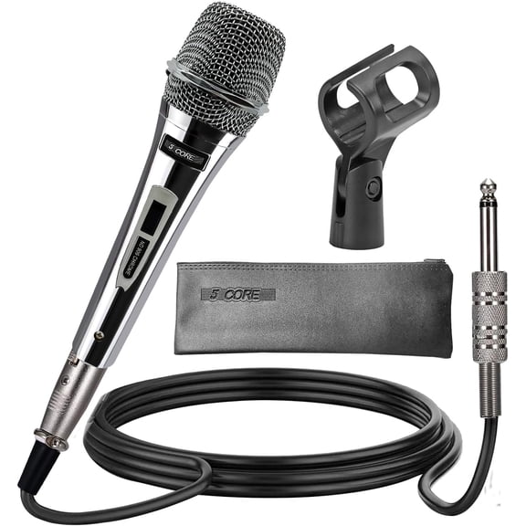 5Core XLR Microphone Dynamic Mic Karaoke Singing Studio Microfono Handheld Mics