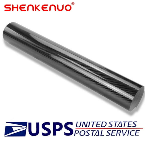 5D 12*60 inch Premium Matte Gloss Black Carbon Fiber Vinyl Wrap Sticker Fast Ship,C15