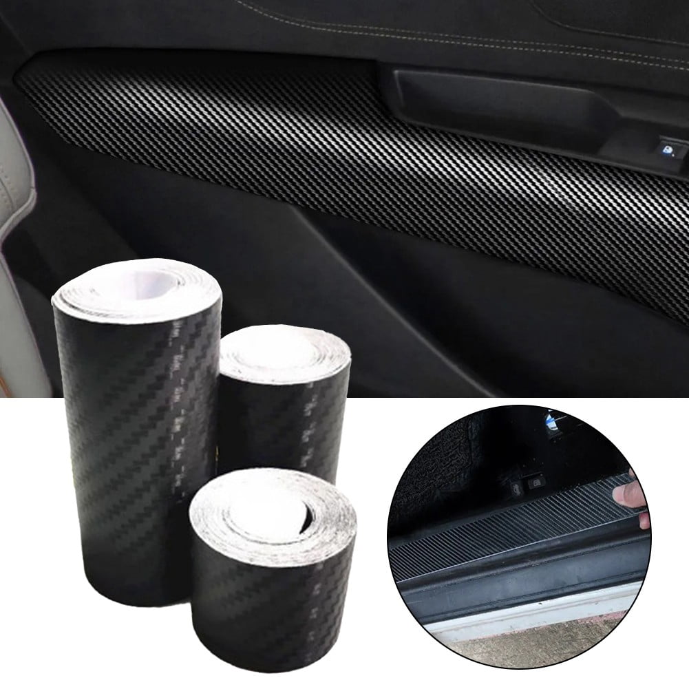 5D Carbon Fiber Auto Door Edge Guards Car Wrap Film Car Door Sill Anti