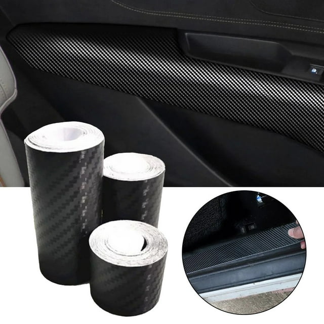 5D Carbon Fiber Auto Door Edge Guards Car Wrap Film Car Door Sill Anti