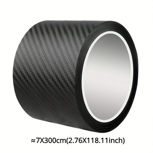 5D Carbon Fiber Car Protective Film - PVC Door Sill Guard, Reflective Anti Scratch Tape for Auto Entry Pedal, Side Mirror, and Door Edge Protector - Waterproof and Universal Fit for Various Models