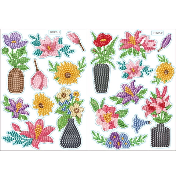 5D Children's Painting Sticker Set - Handmade DIY Diamond Painting - Decorative Gift for Children Aged 6-12