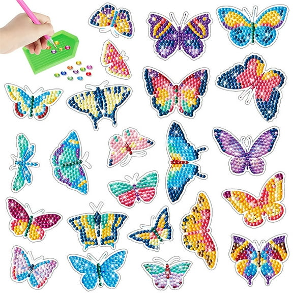 5D Children's Painting Sticker Set - Handmade DIY Diamond Painting - Decorative Gift for Children Aged 6-12