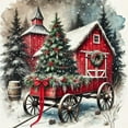 thumbnail image 1 of 5D Christmas Diamond Art Kit for Adults, Diamond Painting Kit for Beginners, DIY Home Wall Decoration Full Diamond Painting (14*14 Inch), Unframed.,KM240-1,D, 1 of 7