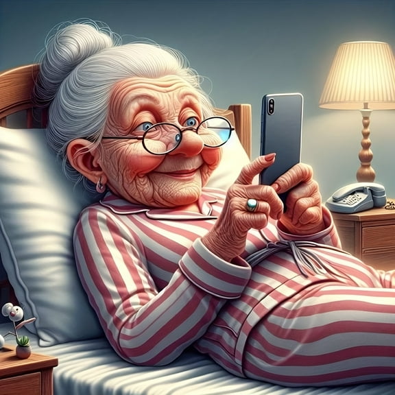 5D DIY Artificial Full Diamond Painting Set - Adult Beginner, Cartoon Grandma Diamond Art, Sparkling Rhinestone, for Home Wall Decor & Gift - Perfect for Art Lovers & Adults