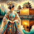 thumbnail image 1 of 5D DIY Artificial Full Diamond Painting Set - Adult Beginner, Featuring A Beautiful Woman in Traditional Chinese Attire for Home Wall Decor & Gift - Perfect for Art Lovers & Adults, 1 of 6