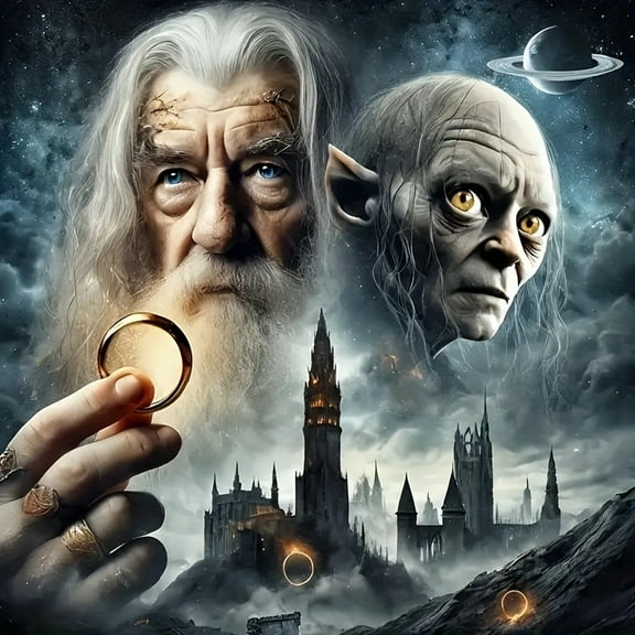 5D DIY Artificial Full Diamond Painting Set - Adult Beginner, Lord of The Rings Theme for Home Wall Decor & Gift - Perfect for Art Lovers & Adults