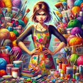 thumbnail image 1 of 5D DIY Artificial Full Diamond Painting Set - Adult Beginner, People Theme Diamond Art, Sparkling Rhinestone, for Home Wall Decor & Gift - Perfect for Art Lovers & Adults, 1 of 6