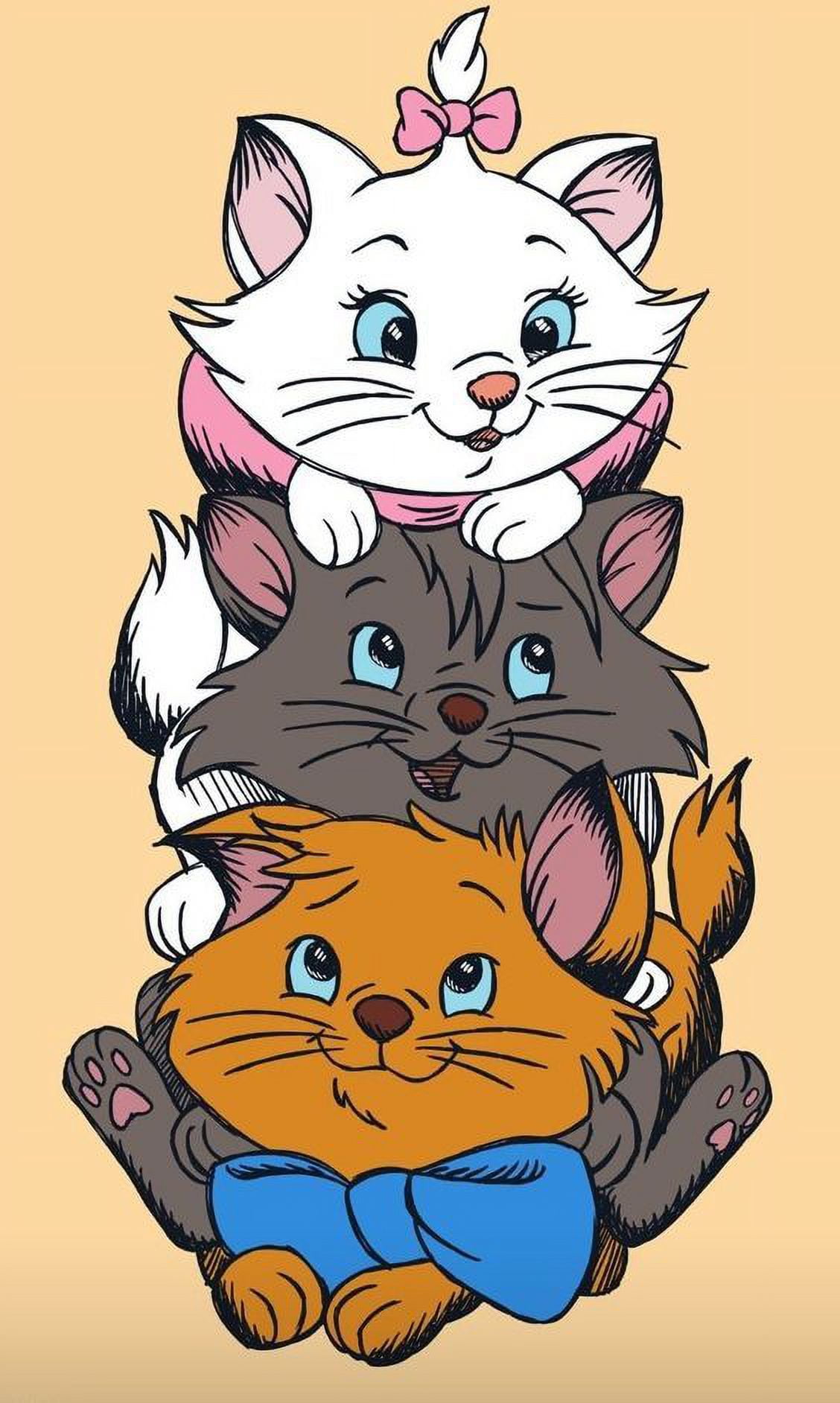 DIY 5D Diamond Painting Kit - Cute Pink Cat Full Drill Rhinestone Art, Home Wall Decor 30x40 Cm