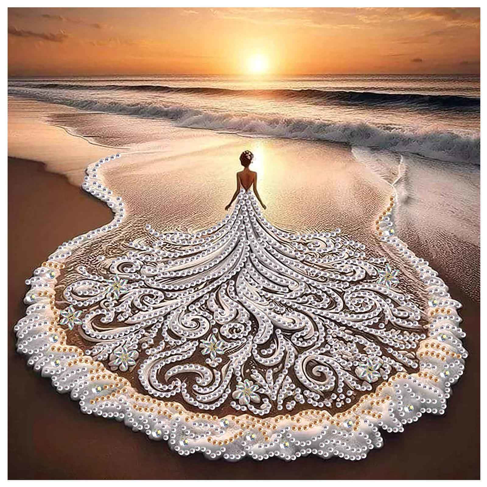 MXJSUA DIY 5D Diamond Painting Kit Completo, Bellezza Del Giardino Diamant Painting Fai-da-te, Pittura Diamante Strass Ricamo a Punto Croce Painting per Decorazioni Casa 30x40cm