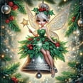 thumbnail image 1 of 5D DIY Diamond Painting Kit Christmas Genie Theme Unique Diamond Shapes Handcrafted Artwork for Beginners and Adults Perfect for Home Wall Decor and Holiday Gifts, 1 of 1