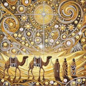 5D DIY Diamond Painting Kit Desert Religion Special Diamond-Shaped Handcrafted Artwork Suitable for Beginners and Adults For Home Wall Decor and Holiday Gifts