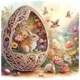 thumbnail image 1 of 5D DIY Diamond Painting Kit, Rabbit Handmade Creative Artwork for Home Wall Decor Easter Gift, 1 of 6