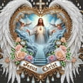 thumbnail image 1 of 5D DIY Diamond Painting Kit, Religious Jesus Pattern Home Decor Handicraft, Complete Tool Kit Included, 15.7x15.7in, 1 of 4