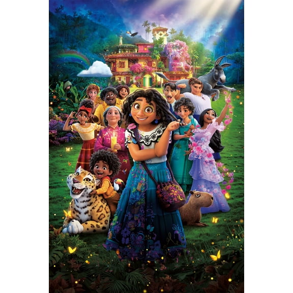 5D DIY Diamond Painting Kits for Adults Kids, Encanto Full Drill Embroidery Cross Stitch Crystal Rhinestone Paintings Pictures Arts Wall Decor Painting Dots Kits 12x16 in