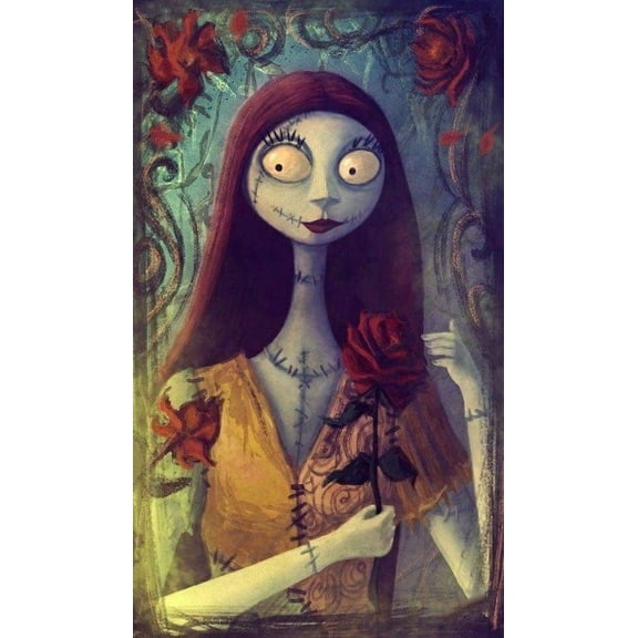 5D DIY Diamond Painting Kits for Adults The Nightmare Before Christmas Full Drill Gem Art Kits Crystal Paint by Diamonds Kits for Begginner Rhinestone Painting (Size:12x16inch)