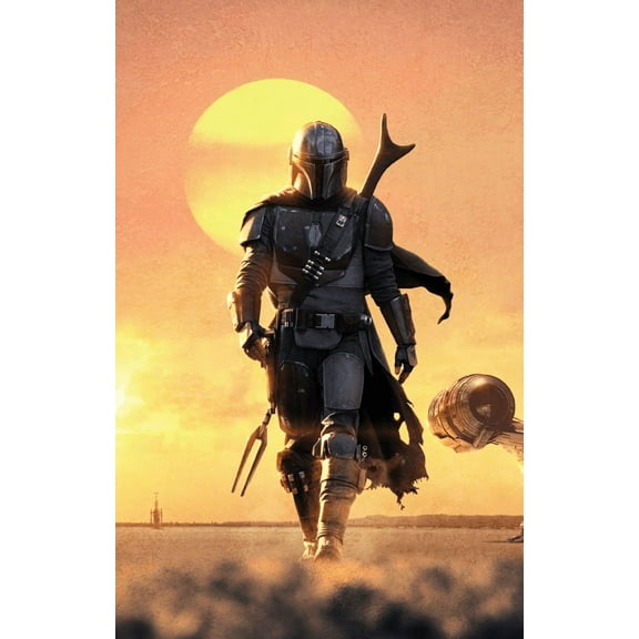 5D DIY Diamond Painting Kits for Adults,Michael Myers Round Full Drill Resin Beads Diamond Dots Art Craft Set,Mandalorian,12x16inch