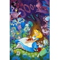 thumbnail image 1 of 5D DIY Diamond Painting Kits for Adults,Round Full Drill Resin Beads Diamond Dots Art Craft Set,Alice in Wonderland,12x16inch, 1 of 5