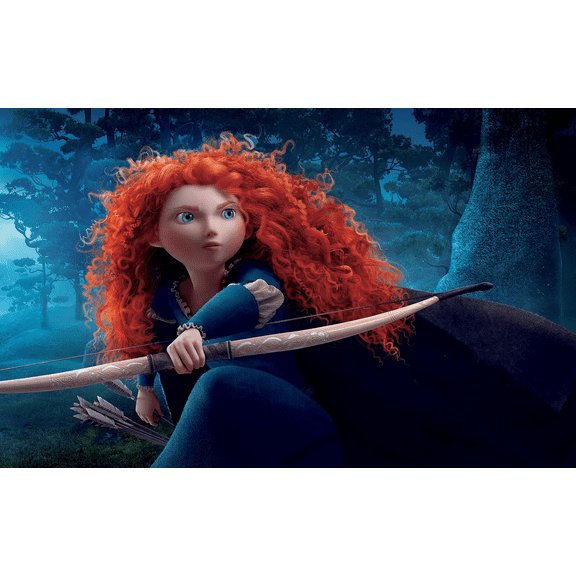 5D DIY Diamond Painting Kits for Adults,Round Full Drill Resin Beads Diamond Dots Art Craft Set,Princess Merida,12x16inch