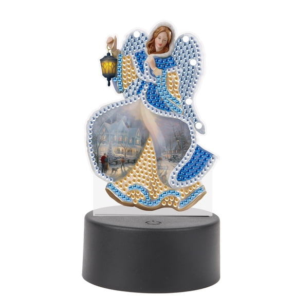 5D DIY Diamond Painting LED Light Kit Saintly Religious Personalised Decorative Night Light Suitable for Home Decor and Gift Ideas