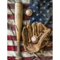 thumbnail image 1 of 5D DIY Diamond Painting Set "American Flag Baseball" Round Diamond Art Crafts for Adults, Suitable for Wall Decoration, Bedroom and Home Decoration, 1 of 6