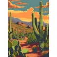 thumbnail image 1 of 5D DIY Diamond Painting Set "Cactus" Round Diamond Art Crafts for Adults, Suitable for Wall Decoration, Bedroom and Home Decoration, 1 of 6