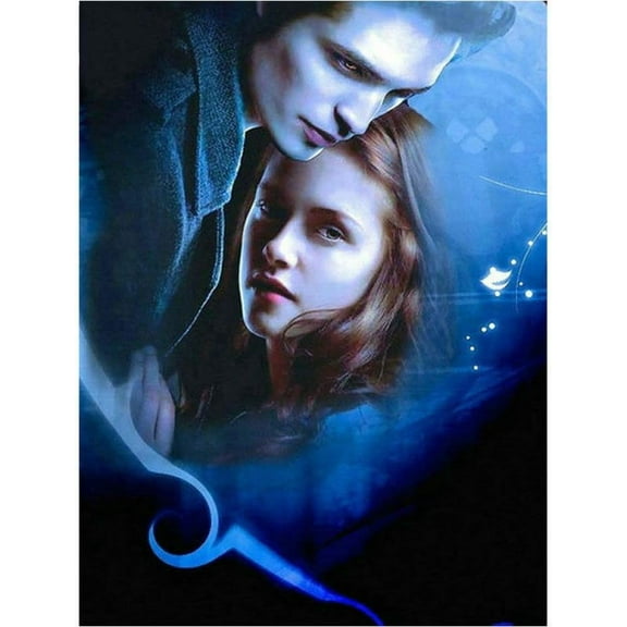 5D DIY Diamond Painting Twilight Edward Bella Portrait Sticker Diamond Mosaic Vampire Full Round Movie Icon Rhinestone