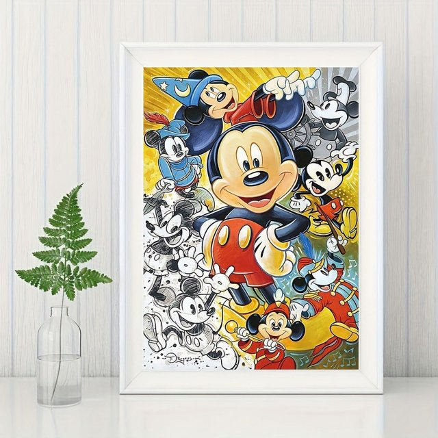 5D DIY Disney Mickey Diamond painting kit, round diamond embroidery DIY