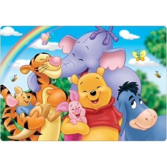 5D DIY Full Round Diamond Painting Winnie the Pooh Character Cross Stitch Embroidery Rhinestone Mosaic Home Decor 12x16 inch