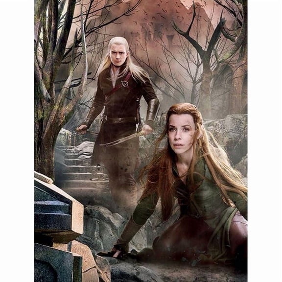 5D DIY Lord of the Rings Diamond Painting Set, Full Diamond Embroidery Art Gift Home Wall Decoration