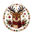 thumbnail image 1 of 5D DIY Pearl Diamond Painting Kit : Christmas Reindeer Theme,Christmas Festival Sparkling Art Hanging Ornaments for Christmas Tree Wall Window Decoration, 1 of 7