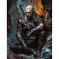 thumbnail image 1 of 5D DIY The Witcher Diamond Painting Kit, Full Round Diamond Art, Mosaic Handicraft Kit, Suitable for Home Wall Decoration, Ideal Handmade Gift, 1 of 6