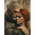 thumbnail image 1 of 5D DIY The Witcher Diamond Painting Kit, Full Round Diamond Art, Mosaic Handicraft Kit, Suitable for Home Wall Decoration, Ideal Handmade Gift, 1 of 6