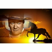 5D DIY full circle diamond painting set - John Wayne diamond painting art, suitable for home wall decoration and gifts, perfect for art lovers