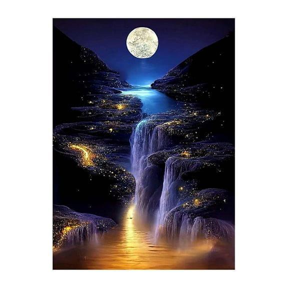 5D Diamond Art Craft Kit - Relaxing Hobby for Adults, Home Decoration 11.81 x 15.75 inches