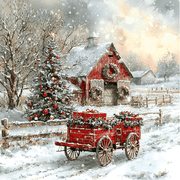 5D Diamond Art Kits for Adults, Christmas Diamond Painting for Adults Full Round Drill, DIY Christmas Tree Paint with Diamond Dots Gem Art Craft for Home Decor 12x12Inch