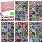 5D Diamond Art Painting Beads, 120 Colors 120000 PCS Acrylic Flat Back Round Rhinestones for Crafts Clothes Nail Art