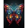 thumbnail image 1 of 5D Diamond Art Painting Kits Butterfly, DIY Paint with Diamond Art Animal Round Full Drill Crystal Diamond Embroidery Paintings Arts Craft for Home Office Wall Decor, 1 of 7