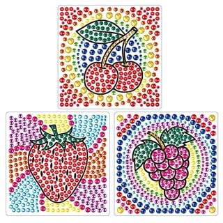 Kids Arts and Crafts Ages 4-8 Boys Arts Training Equipment Boards 5D Diamond Art Stickers and Suncatchers DIY Diamond Pasted Painting Dots Stickers
