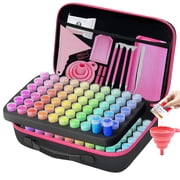 5D Diamond Painted Storage Box, Diamond Painting Case with 120 Cans and Diamond Painting Accessories, Diamond Painting Accessories Organiser