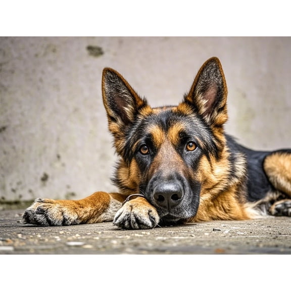 5D Diamond Painting DIY Kits Brown German Shepherd Diamond Art Full Round Drill Rhinestone Crystal by Number Stitch Embroidery Arts and Crafts for Living Room Bedroom Home Wall Decor 12x16 inch