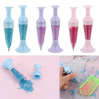 Resin Diamond Painting Pen Kit, 5D Diamond Painting Handmade Point Drill  Pen with Multiple Interchangeable Placers and Clay 
