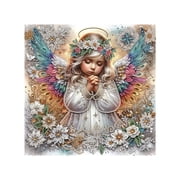 5D Diamond Painting Kit Angel, Special Shaped Diamond Art for Beginners, Full Drill Crystal Rhinestone Craft DIY Home Wall Decor Gift, Polyester Canvas